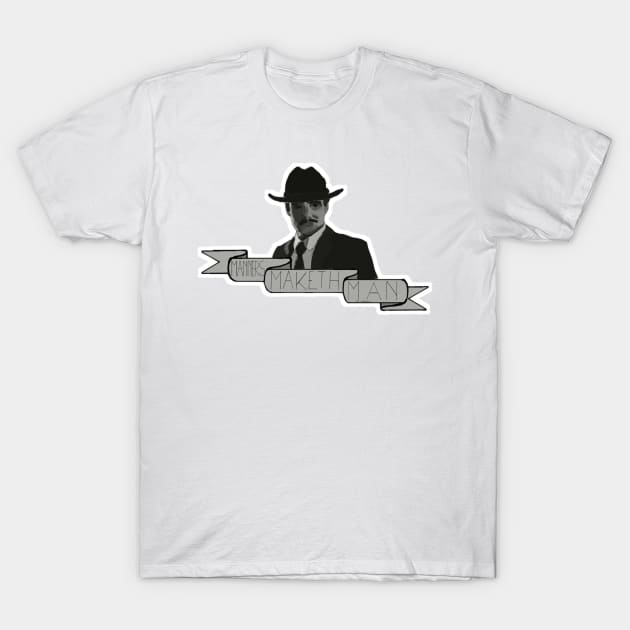 Agent Whiskey (B&W) T-Shirt by gl_draws_